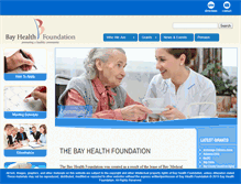 Tablet Screenshot of bayhealthfoundation.com