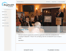 Tablet Screenshot of bayhealthfoundation.org
